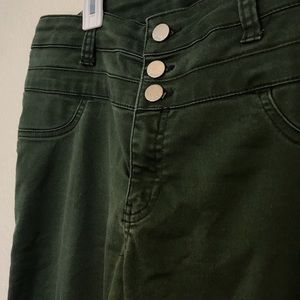 Olive Green Skinny Jeans